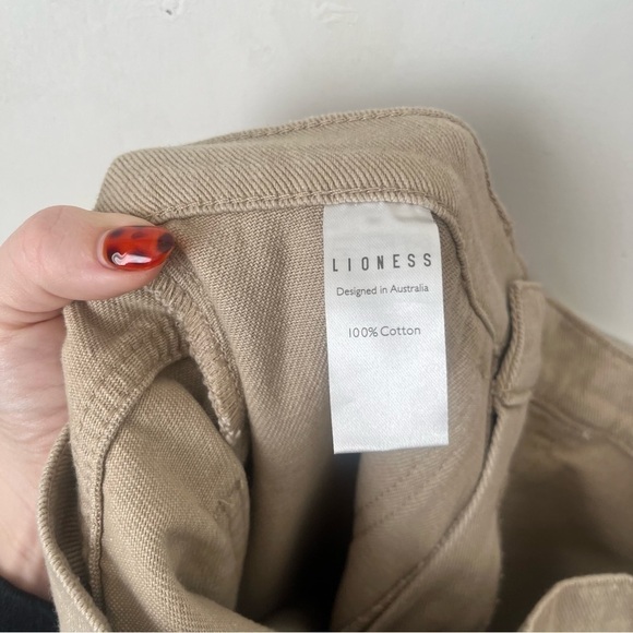 Princess Polly Lioness Miami Vice Beige Cargo Oversized Wide Leg Jeans S - Picture 9 of 11